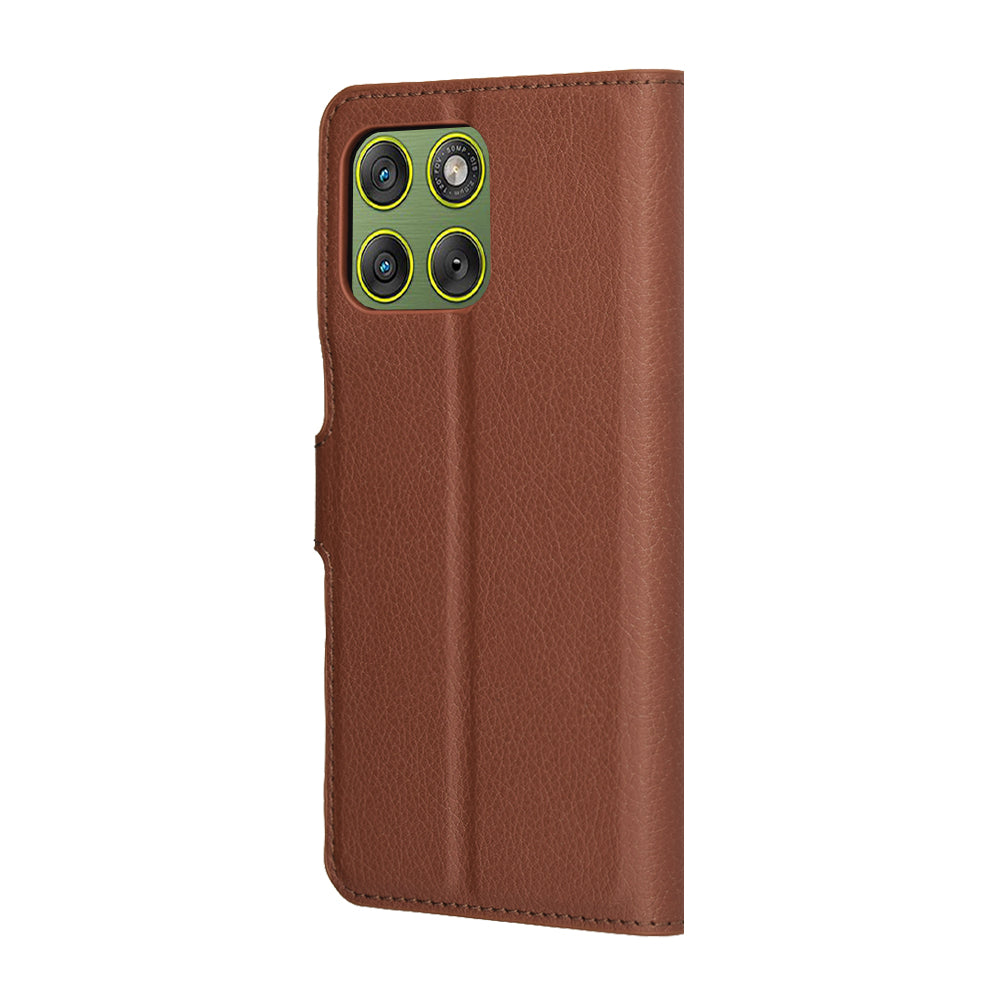 Puzdro pre Motorola Edge 70, Techsuit, Leather Folio, Hnedé