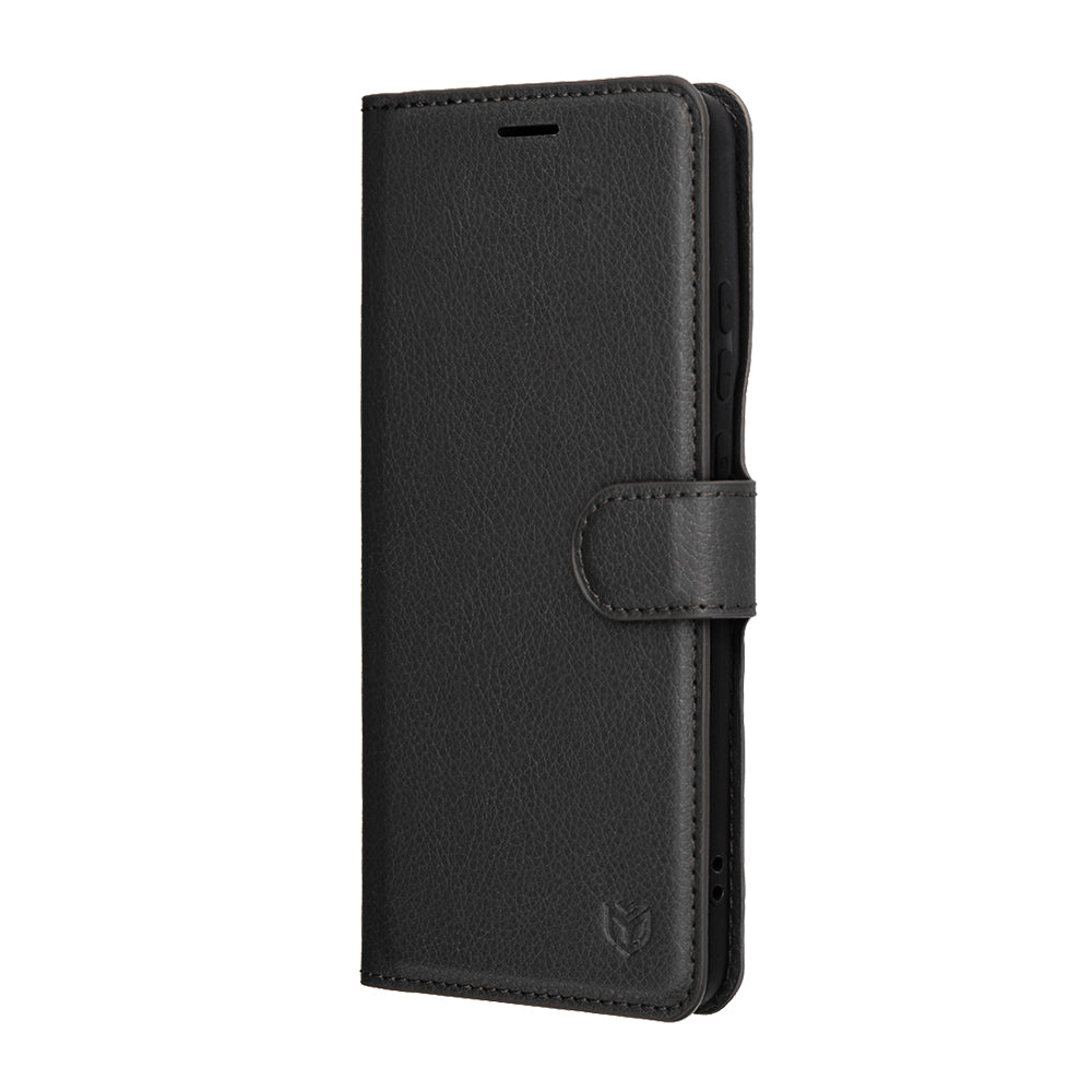 Puzdro pre Motorola Edge 70, Techsuit, Leather Folio, Čierne
