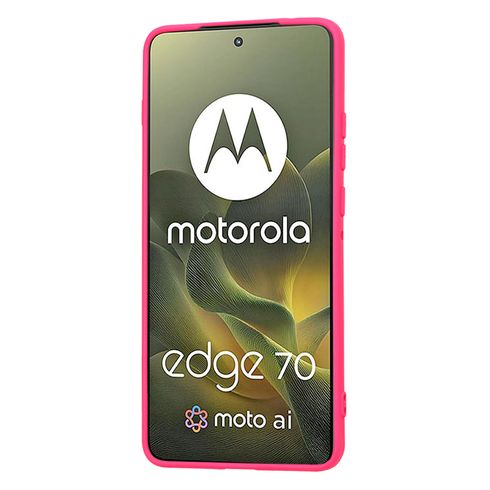 Puzdro pre Motorola Edge 70, Techsuit, SoftFlex, Tmavo ružová