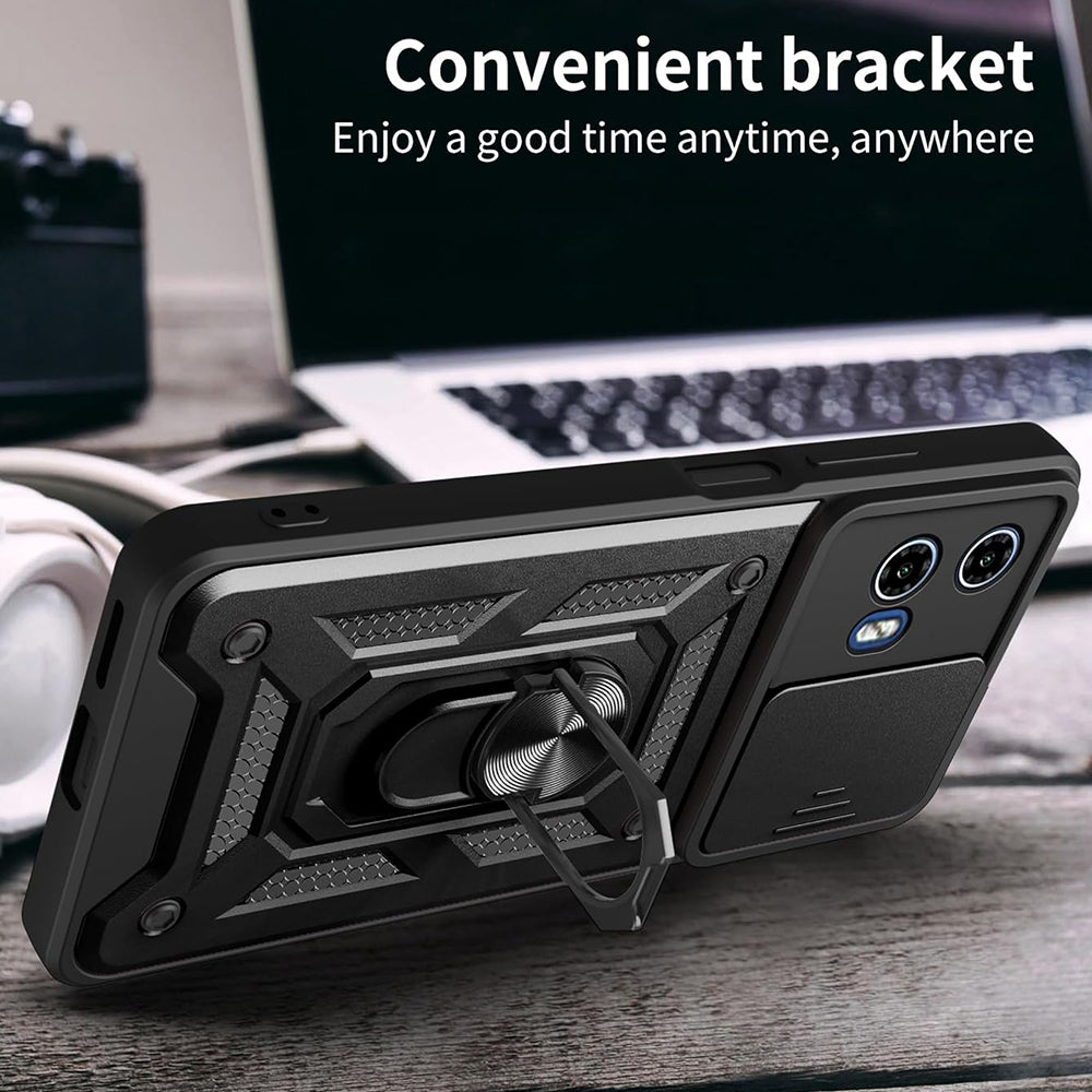 Puzdro pre Motorola Moto G15 / G15 Power, Techsuit, CamShield, Čierne