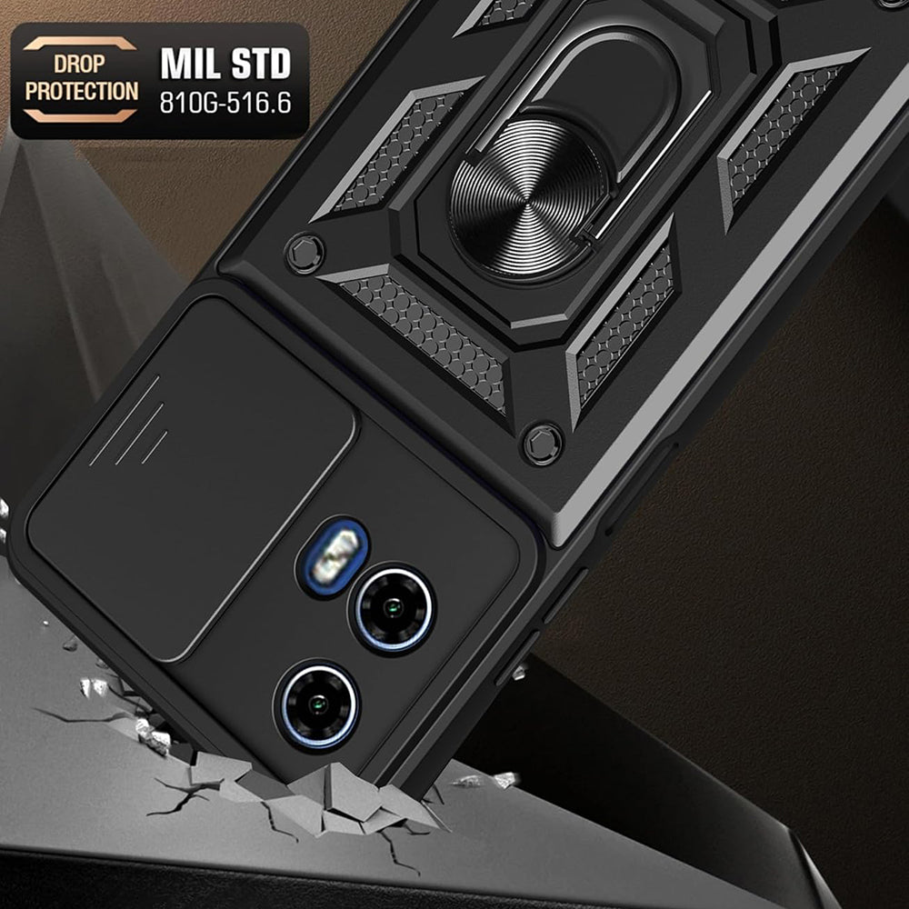 Puzdro pre Motorola Moto G15 / G15 Power, Techsuit, CamShield, Čierne