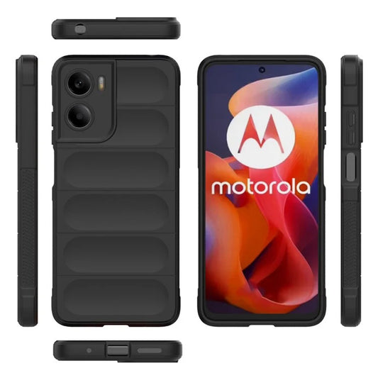 Puzdro pre Motorola Moto E15 / G05, Techsuit, Magic Shield, Čierne