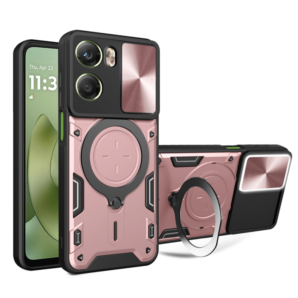 Puzdro pre Motorola Moto G06, Techsuit, CamGuard Pro, Ružovo Zlaté