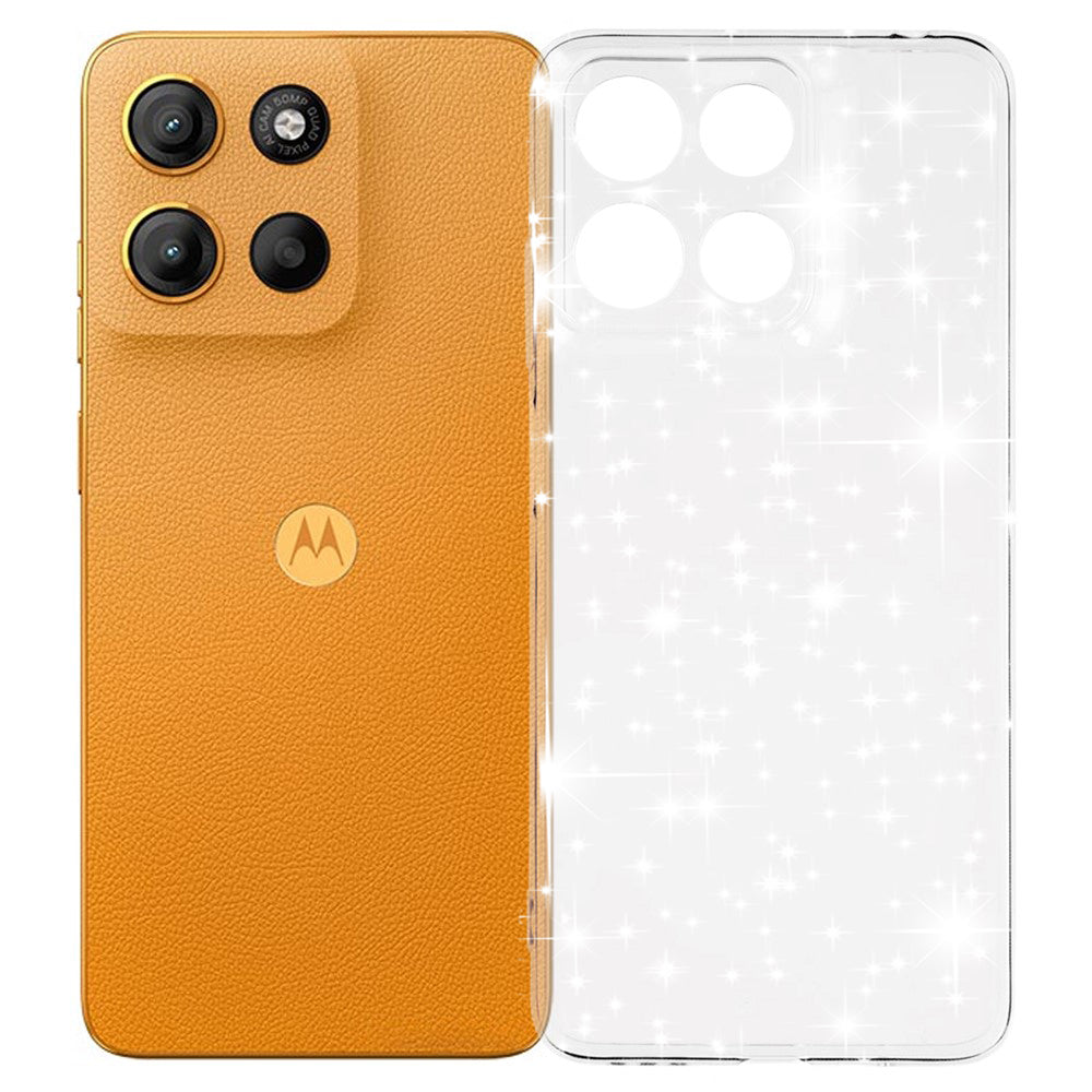 Puzdro pre Motorola Moto G15 / G15 Power, Techsuit, SparkleSkin, Priehľadné