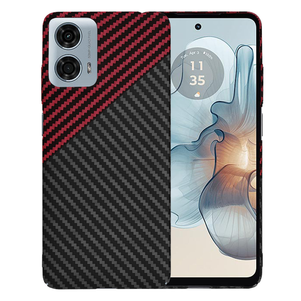 Puzdro pre Motorola Moto G24 Power, Techsuit, Carbonite FiberShell, Čierno-červené