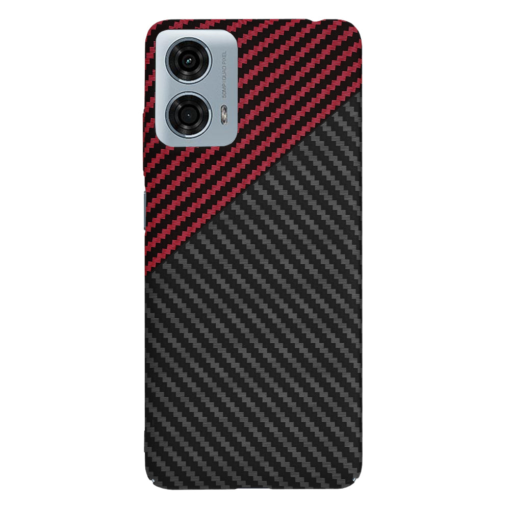 Puzdro pre Motorola Moto G24 Power, Techsuit, Carbonite FiberShell, Čierno-červené