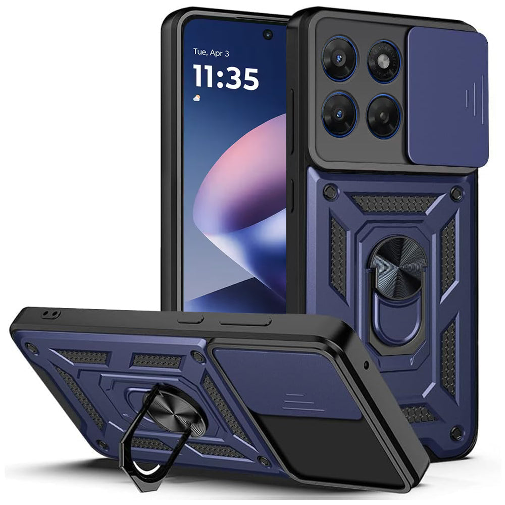 Puzdro pre Motorola Moto G47 / G37, Techsuit, CamShield, Modrá