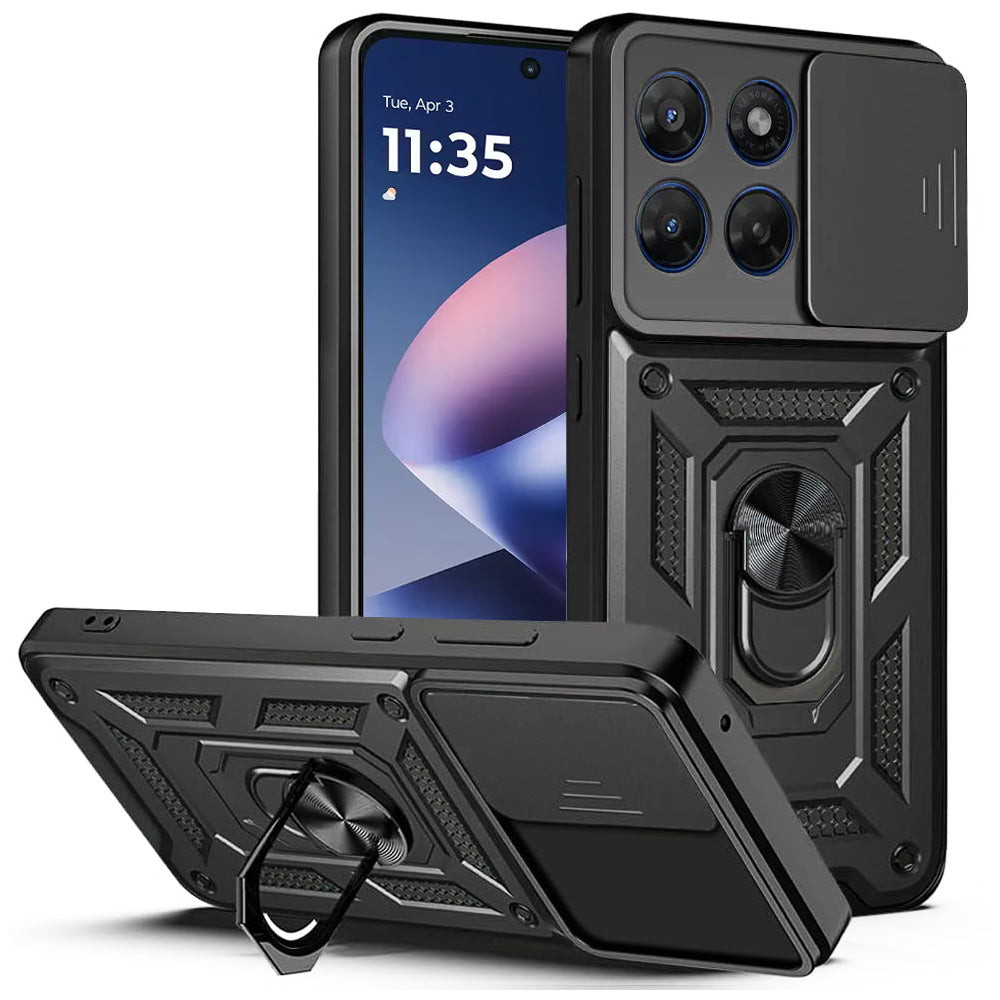 Puzdro pre Motorola Moto G47 / G37, Techsuit, CamShield, Čierna