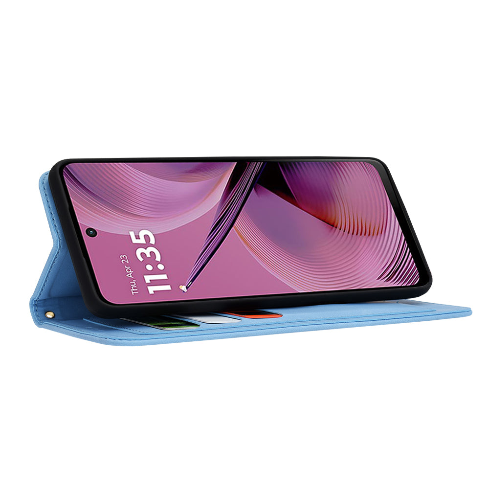 Puzdro pre Motorola Moto G55, Techsuit, FlipCraft, Modrá