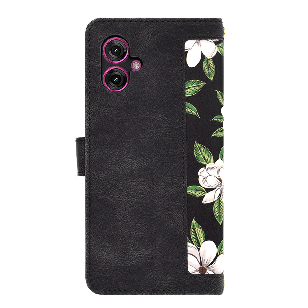 Puzdro pre Motorola Moto G55, Techsuit, FlipCraft, Čierna