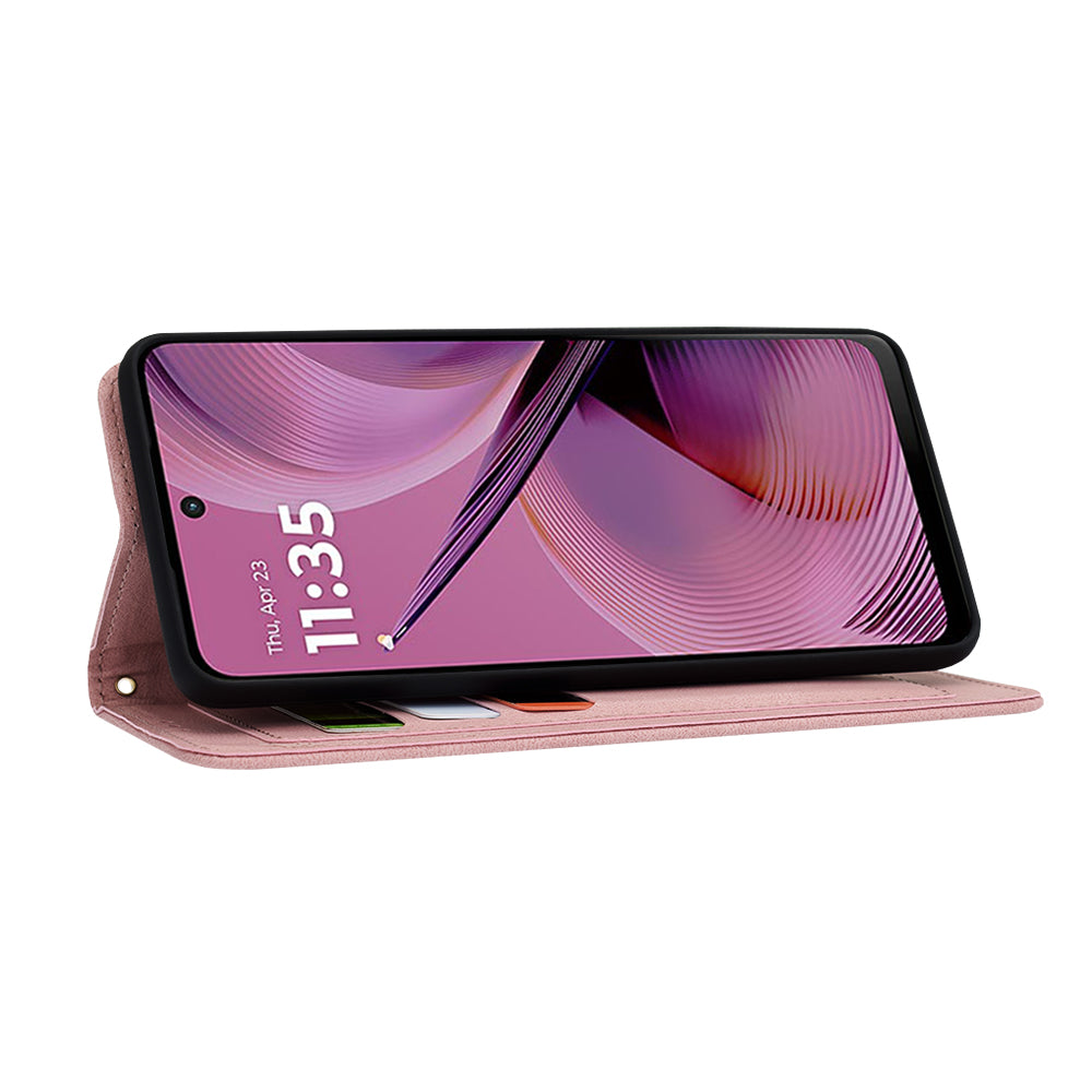 Puzdro pre Motorola Moto G55, Techsuit, FlipCraft, Ružové