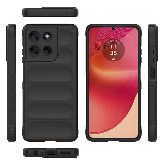 Puzdro pre Motorola Moto G56, Techsuit, Magic Shield, Čierne