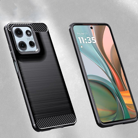 Puzdro pre Motorola Moto G67 Power / G57 Power, Techsuit, Carbon, Čierne