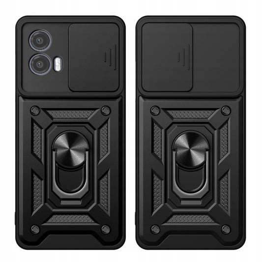 Puzdro pre Motorola Moto G73, Techsuit, CamShield, Čierne