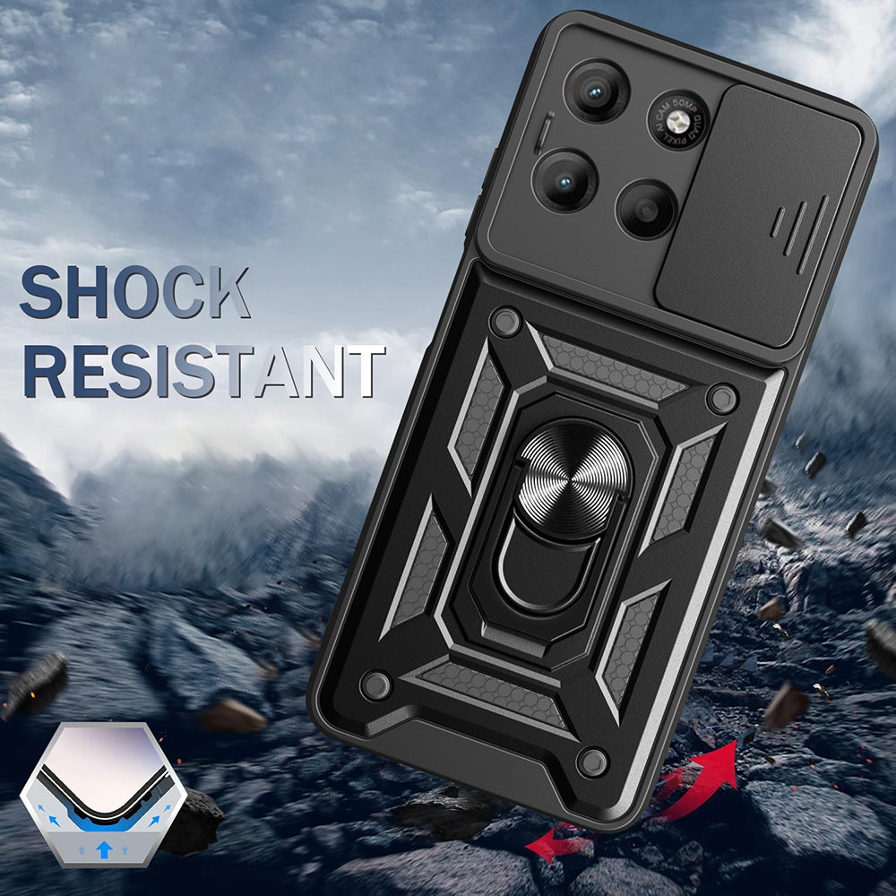 Puzdro pre Motorola Moto G77 / G67, Techsuit, CamShield, Modrá