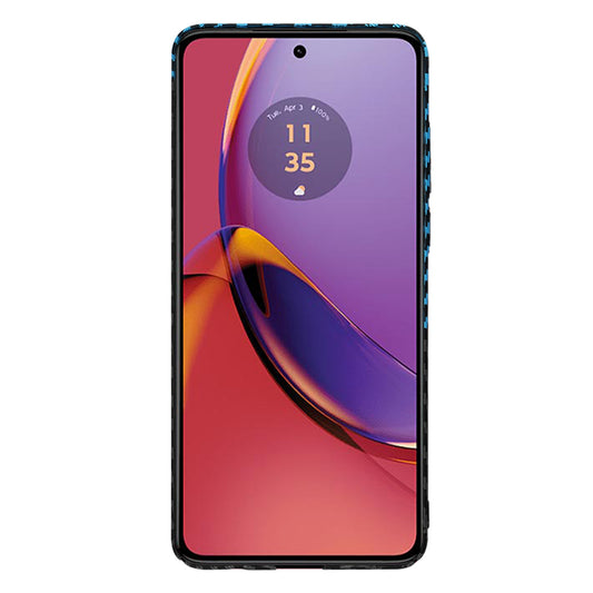 Puzdro pre Motorola Moto G84, Techsuit, Carbonite FiberShell, Čierna Bleu