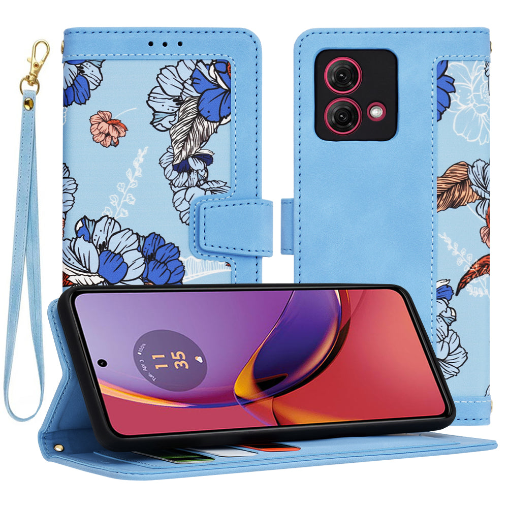 Puzdro pre Motorola Moto G84, Techsuit, FlipCraft, Modrá