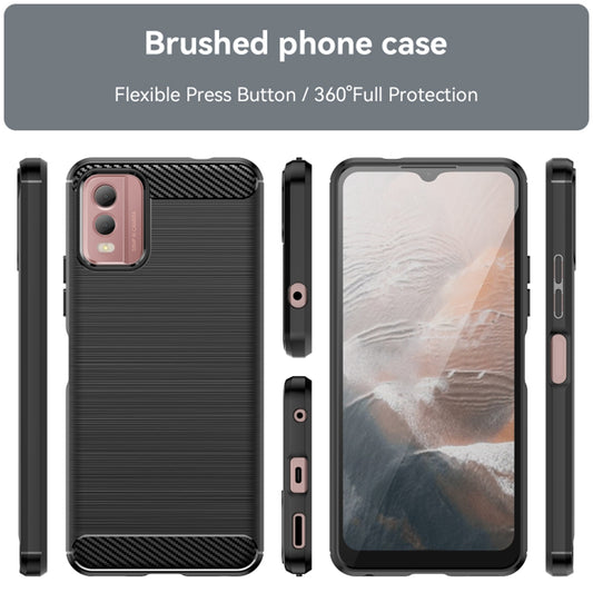 Puzdro na Nokia C32, Techsuit, Karbón, Čierne