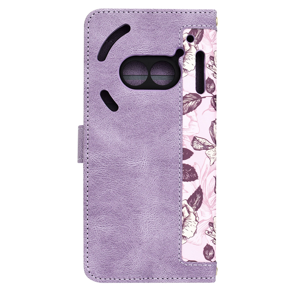 Puzdro na Nothing Phone (2a) Plus / Phone (2a), Techsuit, FlipCraft, fialové