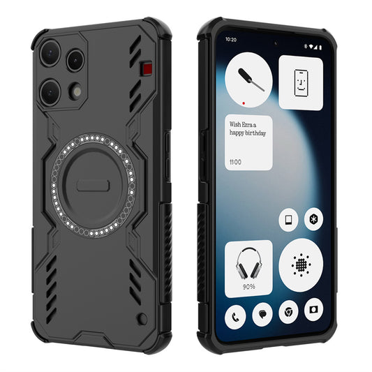 Puzdro pre Nothing Phone (3a) Lite, Techsuit, ArmorMag, Čierne