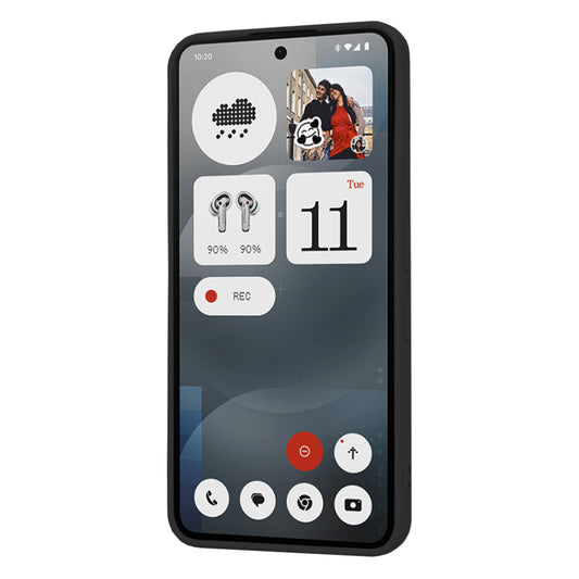 Obal na Nothing Phone (3a), Techsuit, SoftFlex, čierny