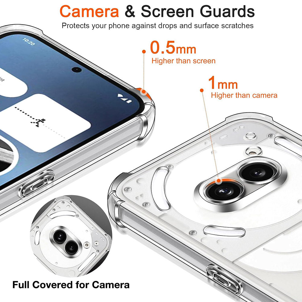 Puzdro pre Nothing Phone (4a), Techsuit, Shockproof Clear, Transparent