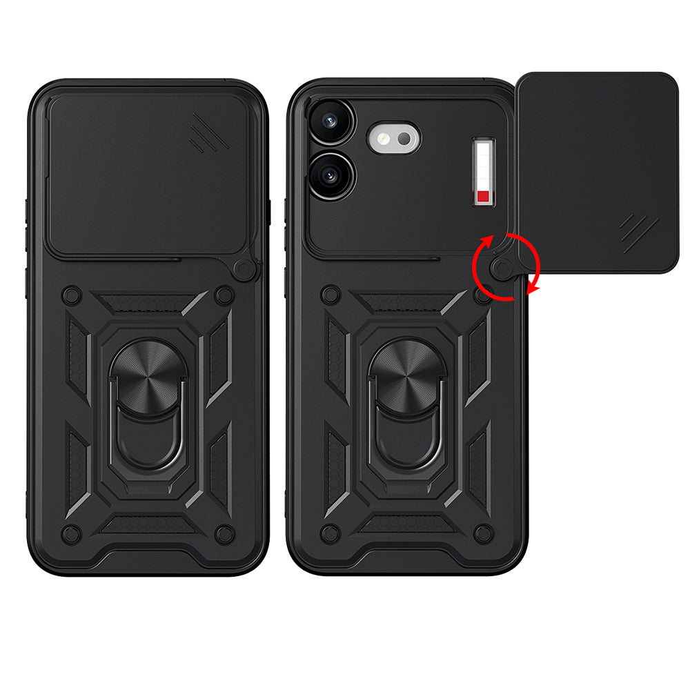 Puzdro pre Nothing Phone (4b), Techsuit, CamShield, Čierna