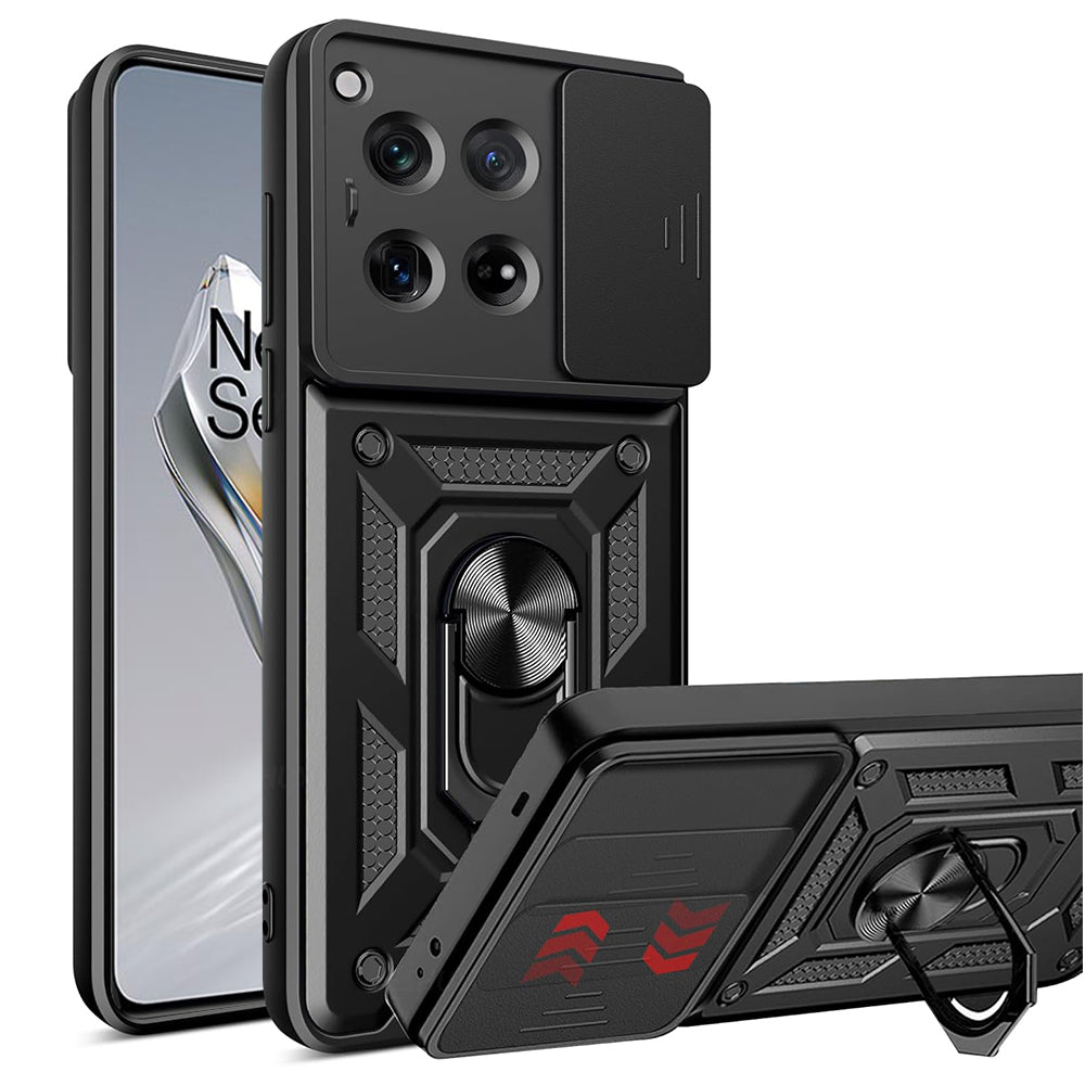 Puzdro pre OnePlus 12, Techsuit, CamShield, Čierne