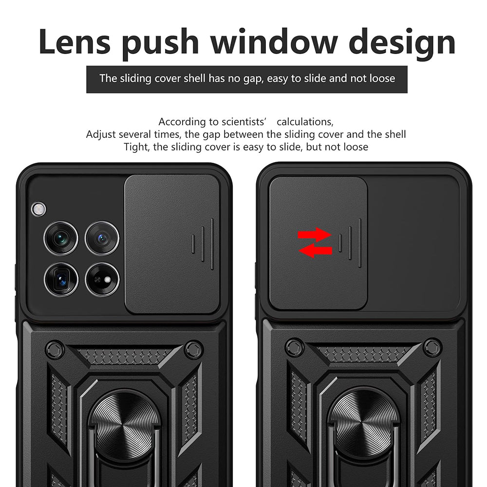 Puzdro pre OnePlus 12, Techsuit, CamShield, Čierne