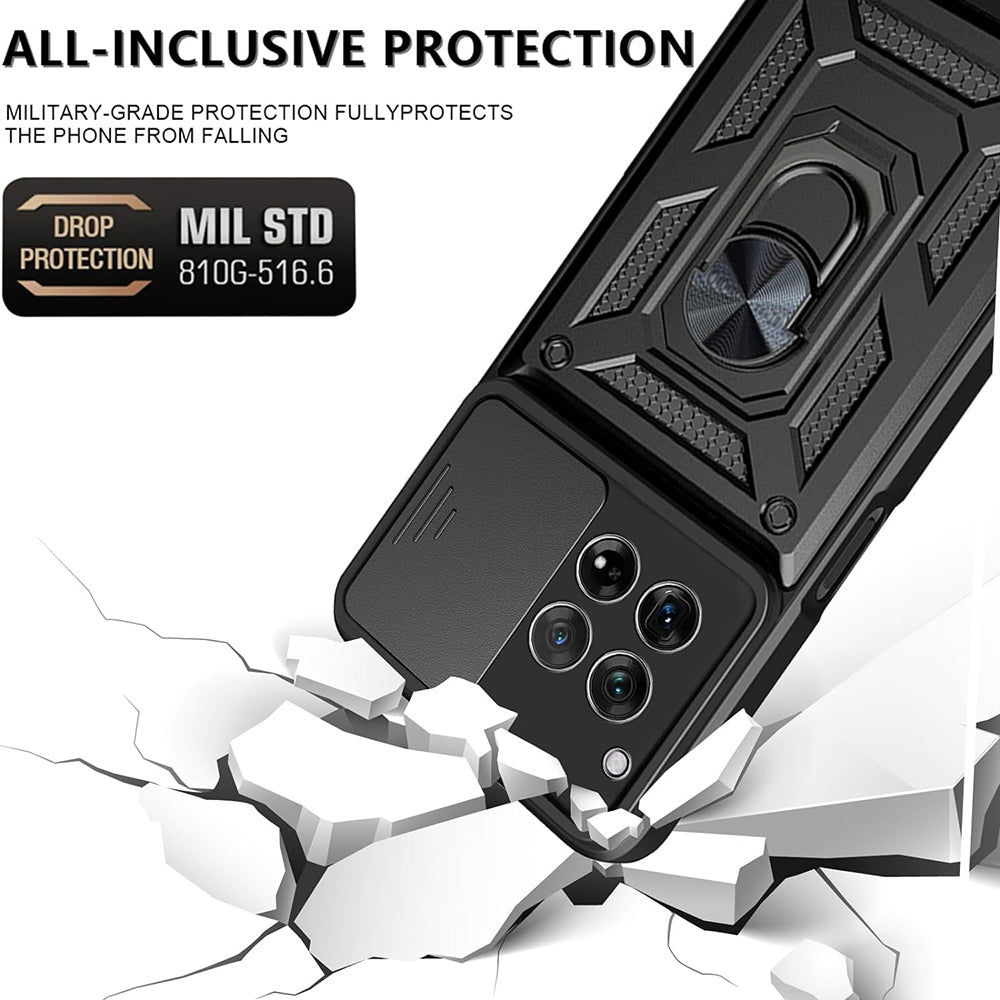 Puzdro pre OnePlus 12, Techsuit, CamShield, Čierne