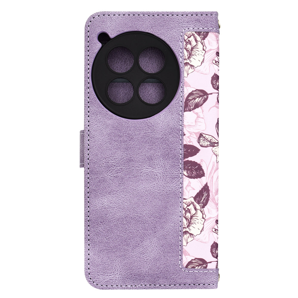 Puzdro na OnePlus 12, Techsuit, FlipCraft, fialové