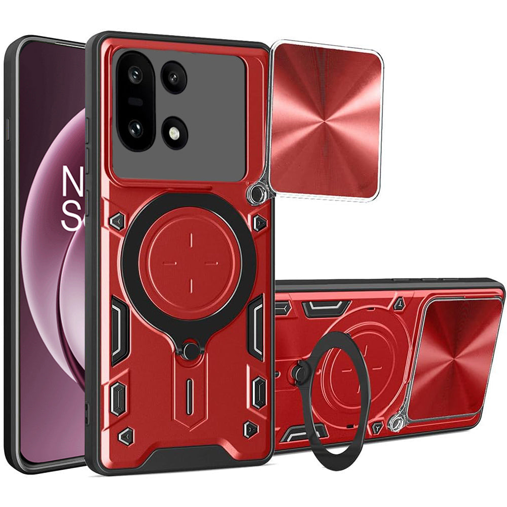 Puzdro pre OnePlus 15, Techsuit, CamGuard Pro, Červené