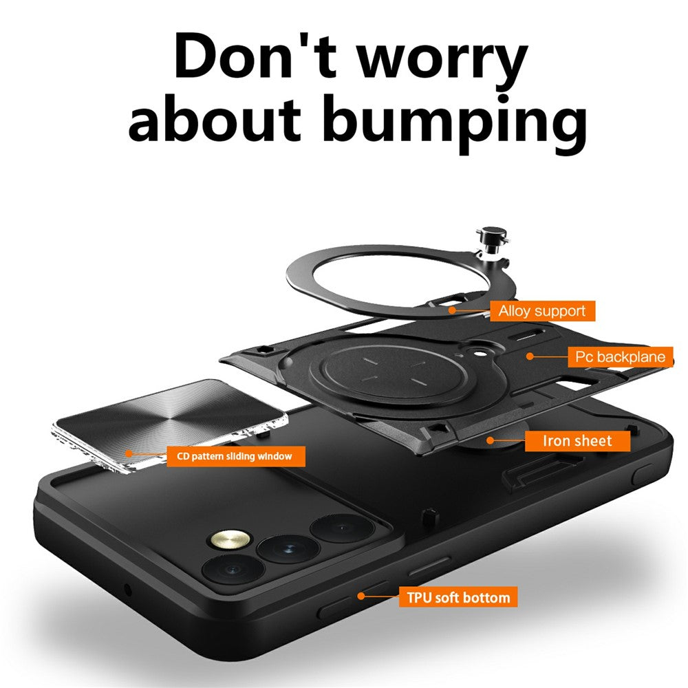 Case for OnePlus 15, Techsuit, CamGuard Pro, Rose Gold