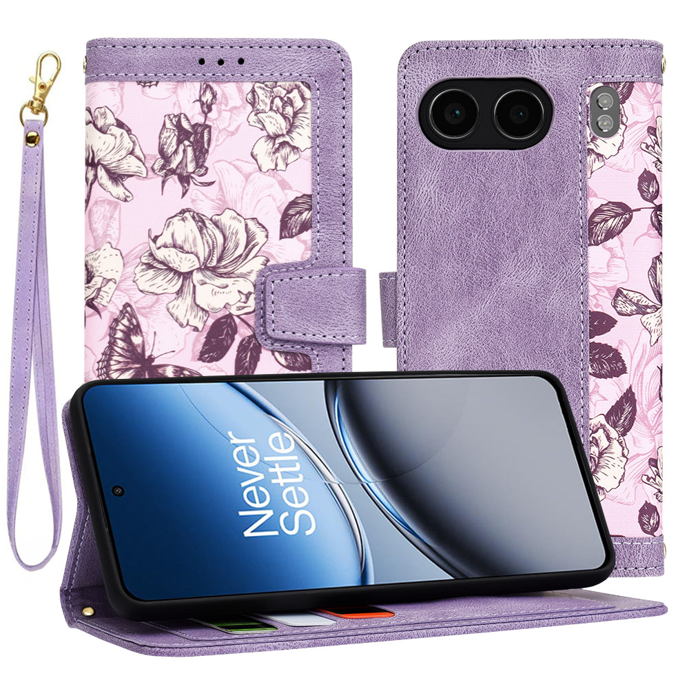 Puzdro na OnePlus Nord 4, Techsuit, FlipCraft, fialové