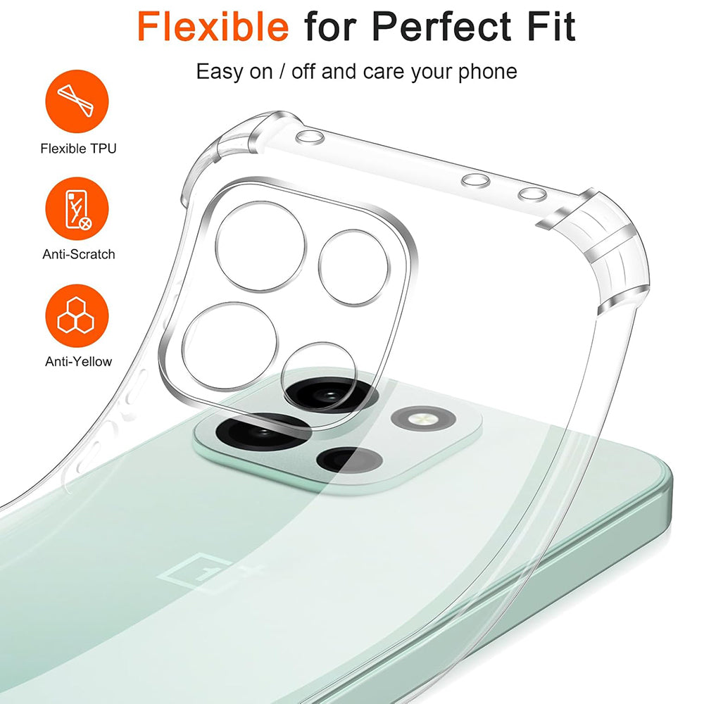 Puzdro pre OnePlus Nord 6, Techsuit, Shockproof Clear, Transparent