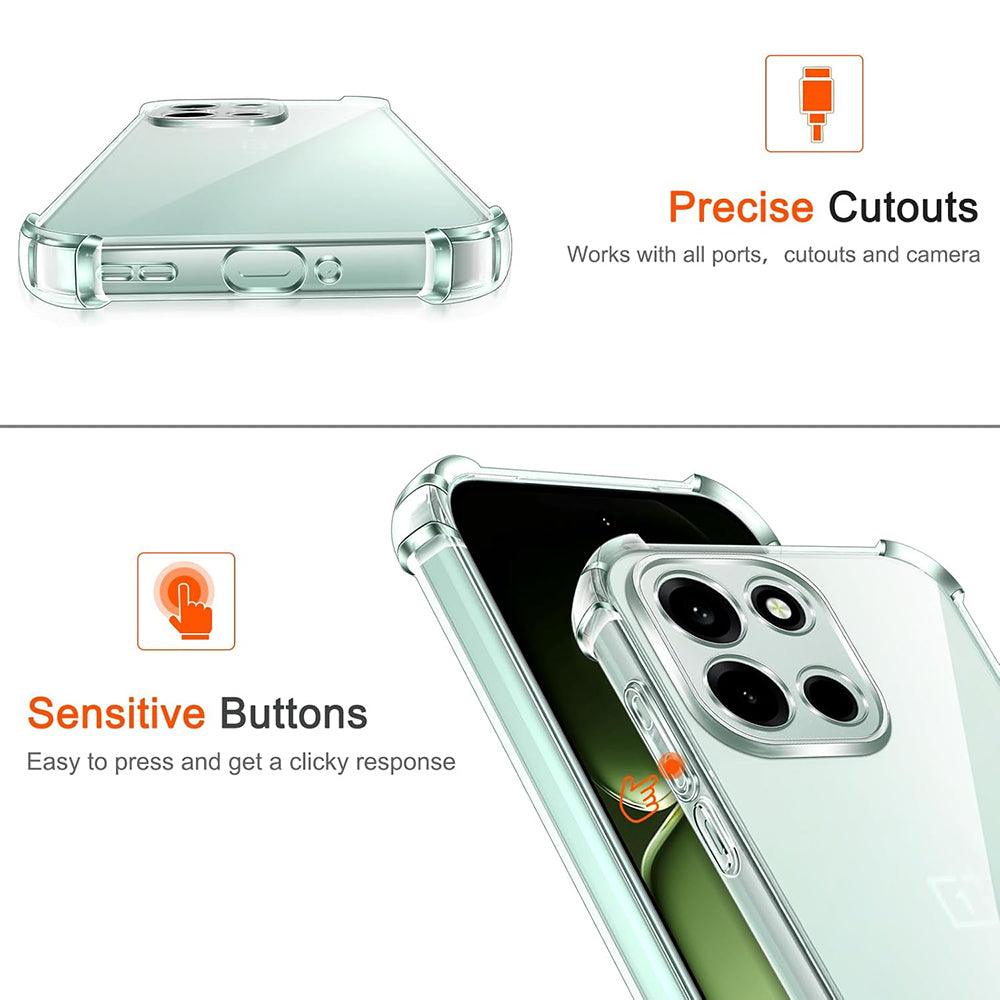 Puzdro pre OnePlus Nord 6, Techsuit, Shockproof Clear, Transparent