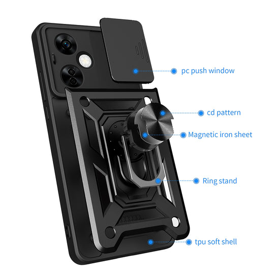 Puzdro pre OnePlus Nord CE4 Lite, Techsuit, CamShield, Zelené