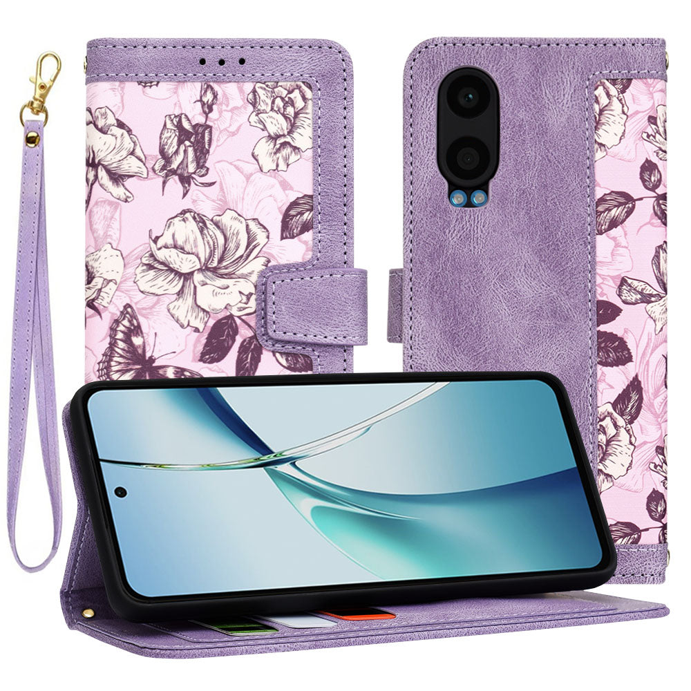 Puzdro na OnePlus Nord CE4 Lite, Techsuit, FlipCraft, Fialová