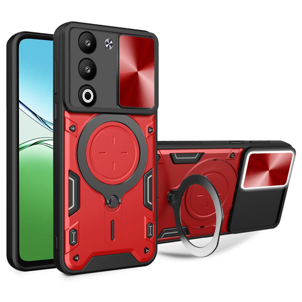 Puzdro pre Oppo A5 4G / A5 5G, Techsuit, CamGuard Pro, Červené