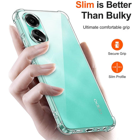 Obal na Oppo A58 4G, Techsuit, nárazuvzdorný priehľadný, transparentný