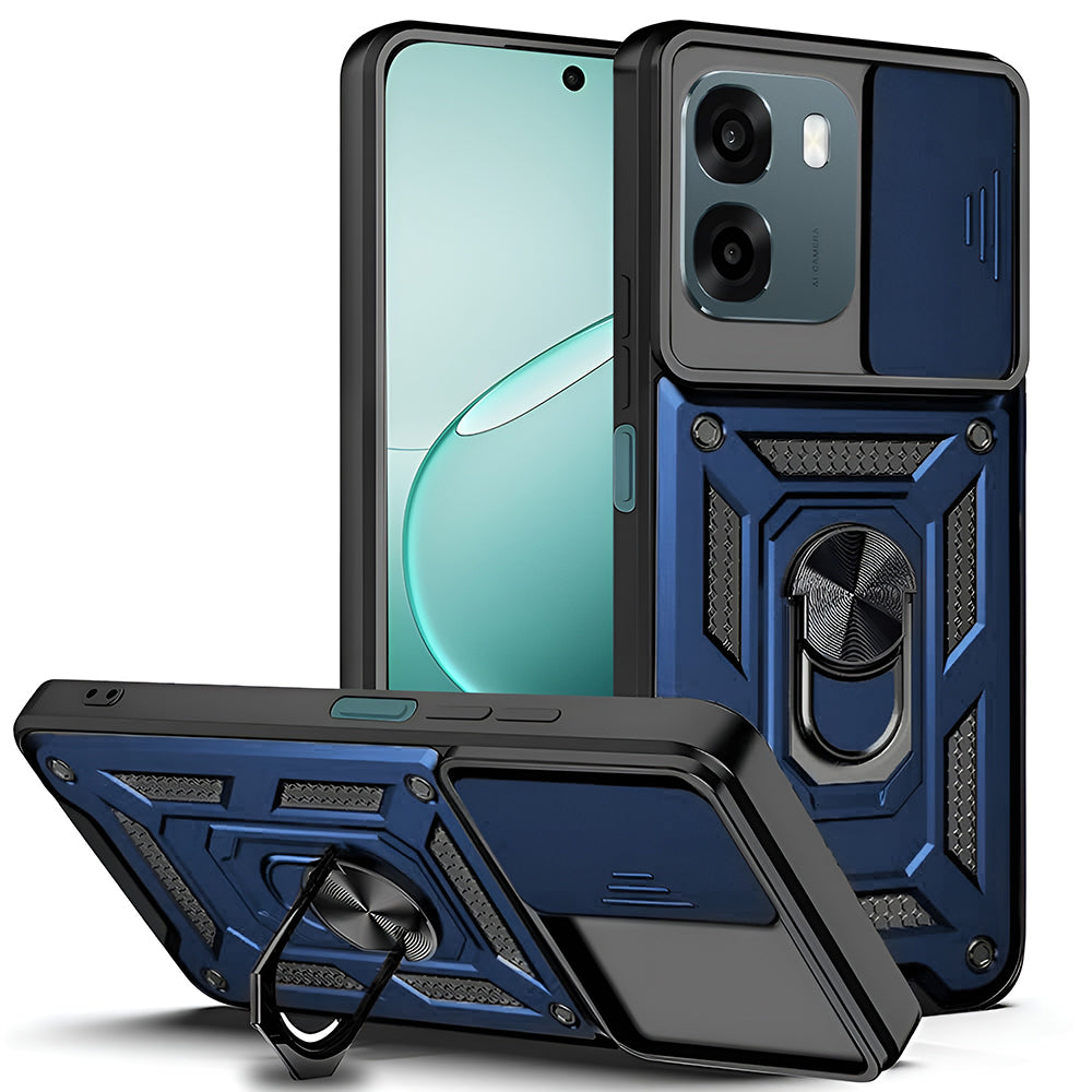 Puzdro pre Oppo A6 4G, Techsuit, CamShield, Modrá
