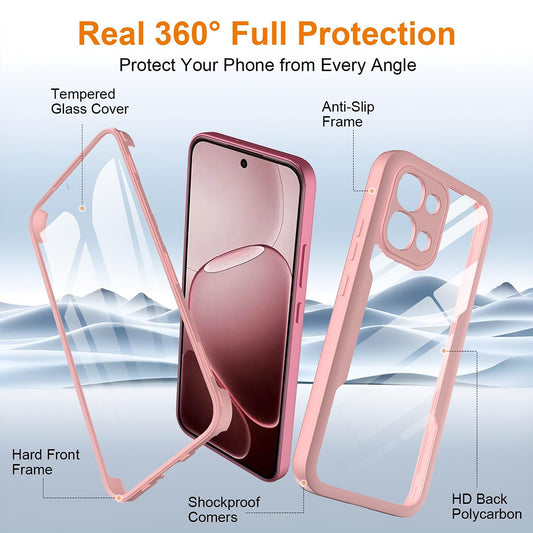 Obal na Oppo A6 Pro 5G / A6 Pro 4G, Techsuit, ColorVerse 360, Ružový