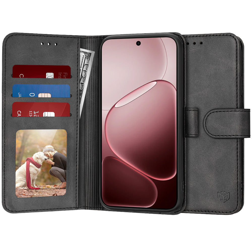 Puzdro pre Oppo A6 Pro 5G / A6 Pro 4G, Techsuit, Diary Book, Čierne
