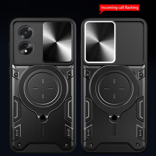 Puzdro na Oppo A60, Techsuit, CamGuard Pro, Ružovo zlaté