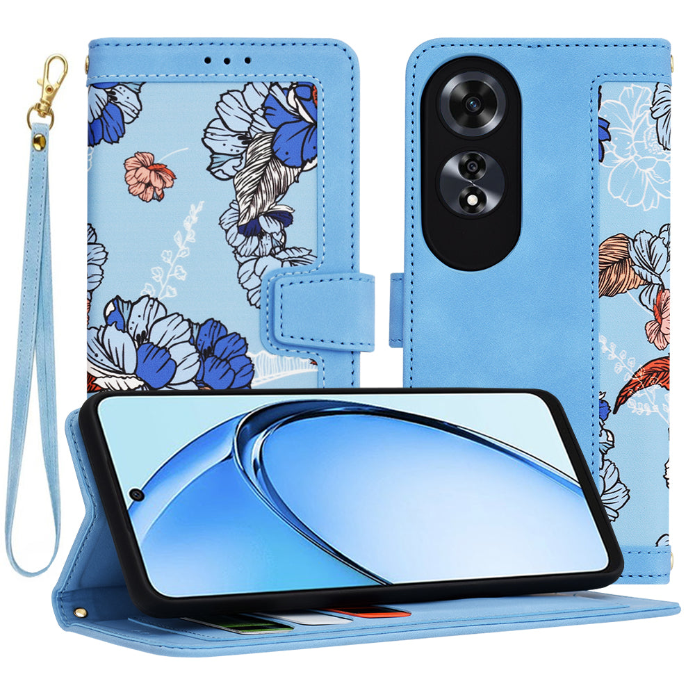 Puzdro pre Oppo A60, Techsuit, FlipCraft, Modrá
