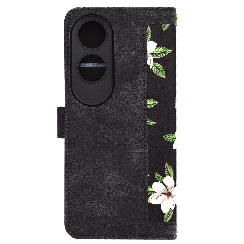 Puzdro na Oppo A60, Techsuit, FlipCraft, Čierne