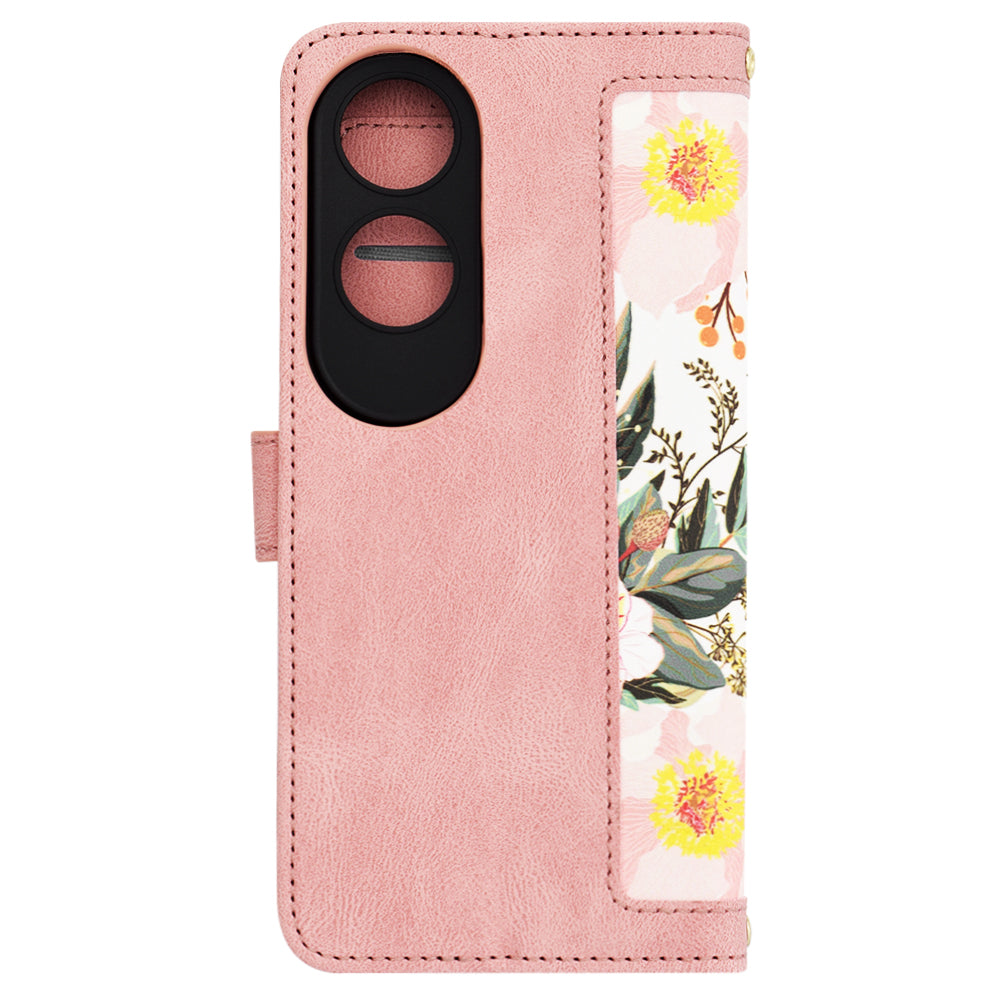 Puzdro na Oppo A60, Techsuit, FlipCraft, Ružové