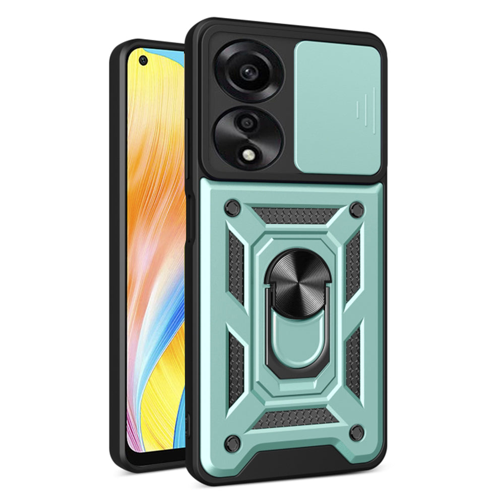 Puzdro pre Oppo A78 4G, Techsuit, CamShield, Zelené