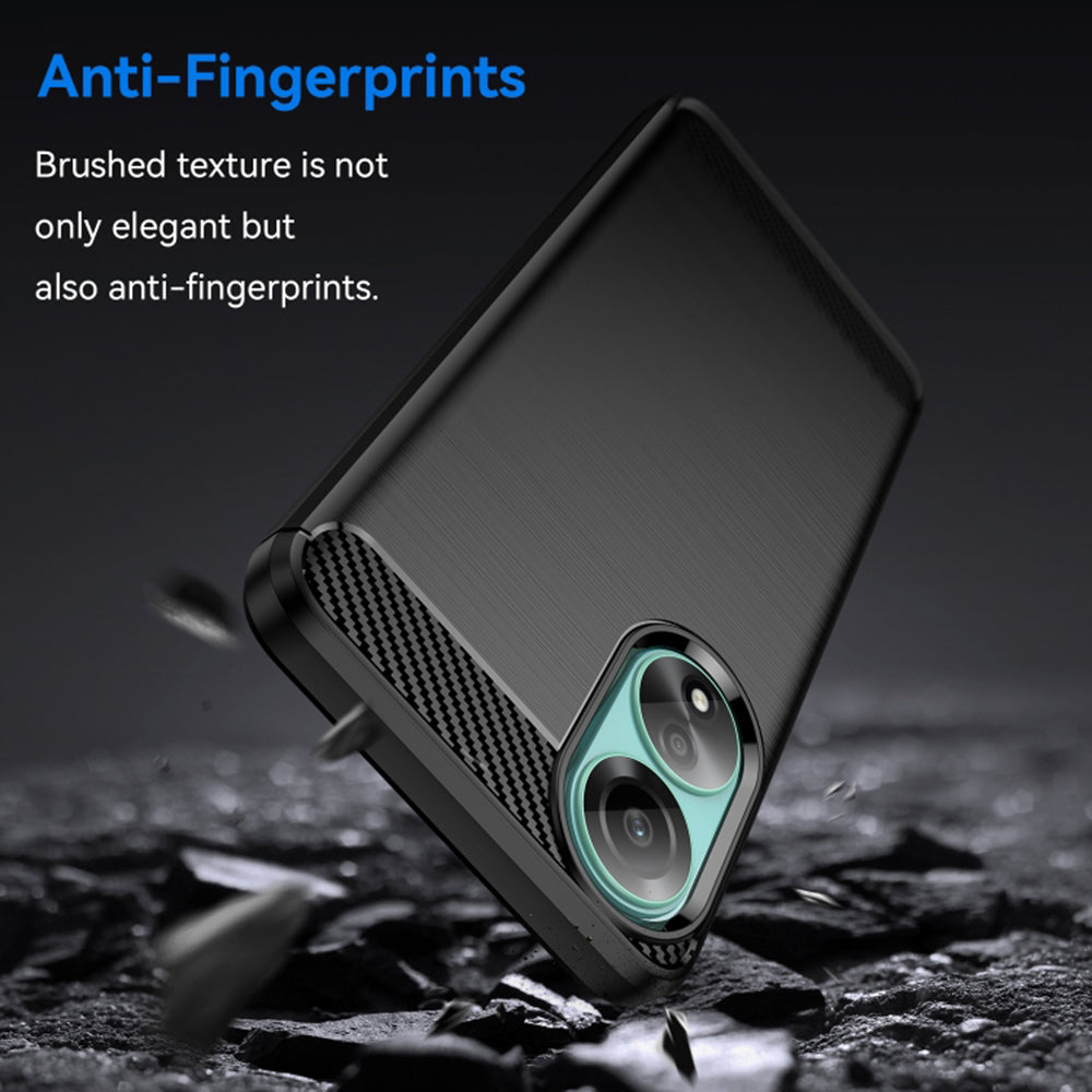 Puzdro pre Oppo A78 4G, Techsuit, Karbón, Čierne
