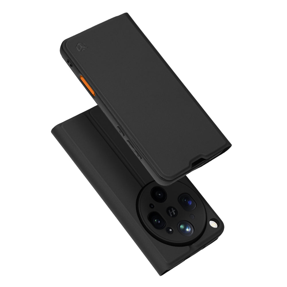 Puzdro pre Oppo Find X9 Ultra, Techsuit, Magskin Book, Čierne